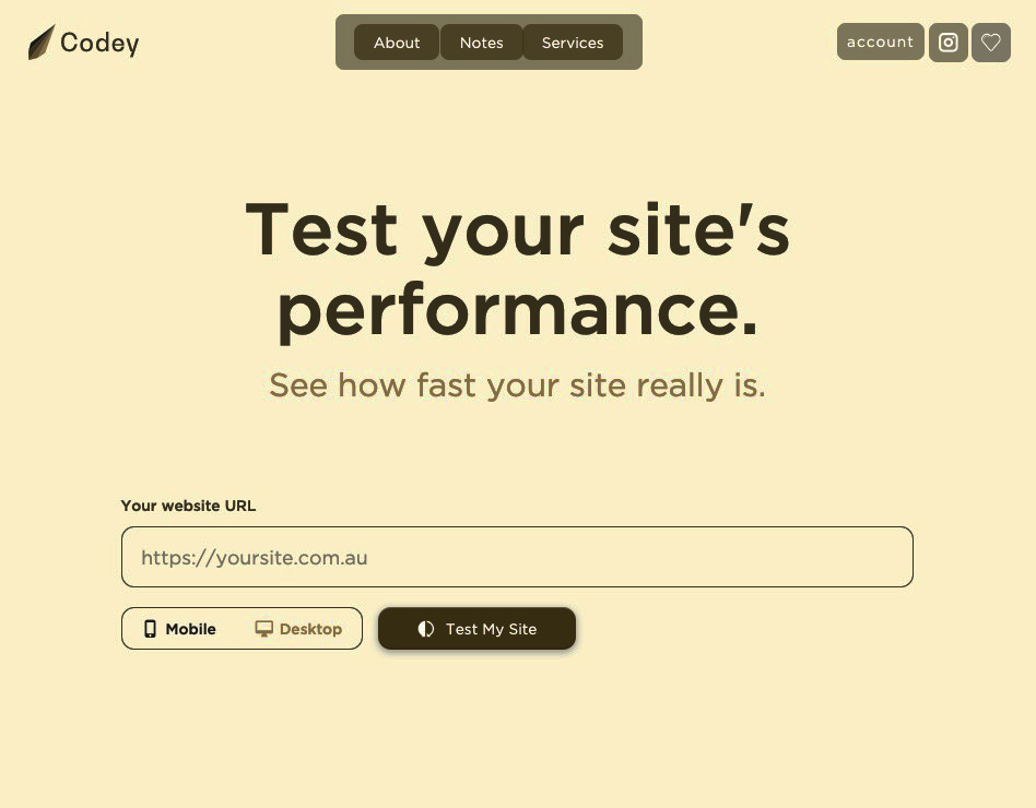 Site performance tools